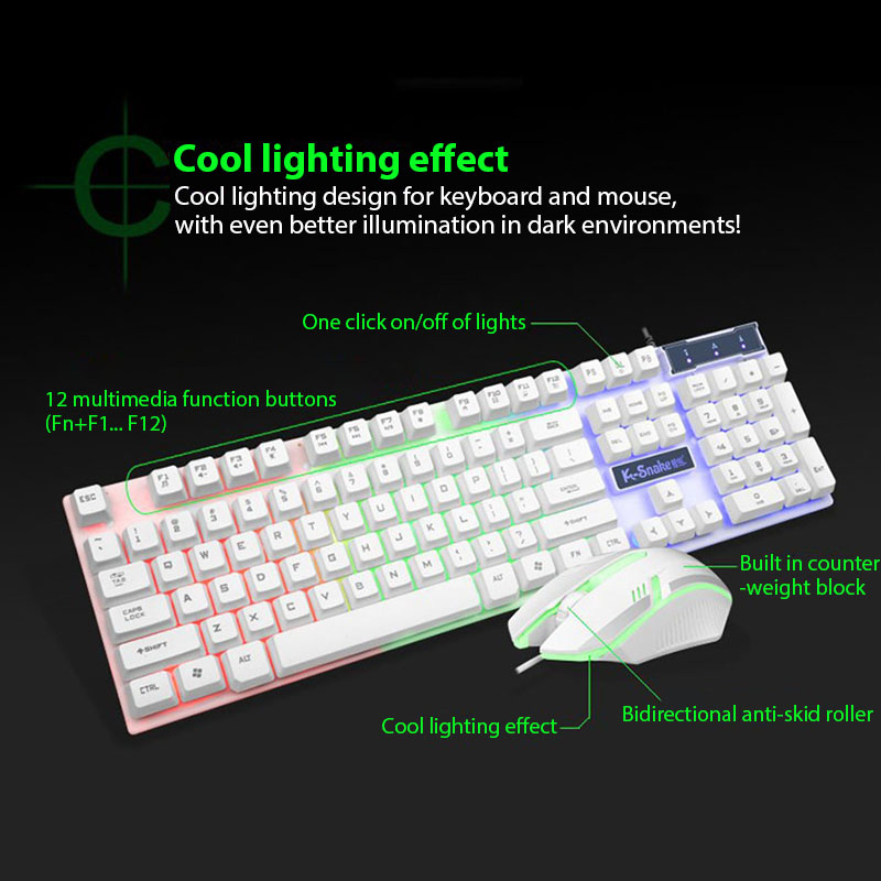 KM320 Keyboard And Mouse Set W - Gaming Keyboard Mouse Combo 评论和价格