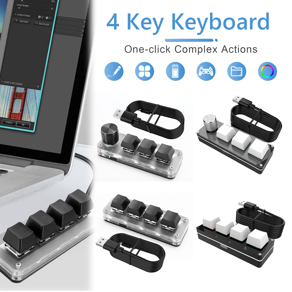 RGB Wired USB Mechanical Gamin - Gaming Keyboard 1 Hand 评论和价格