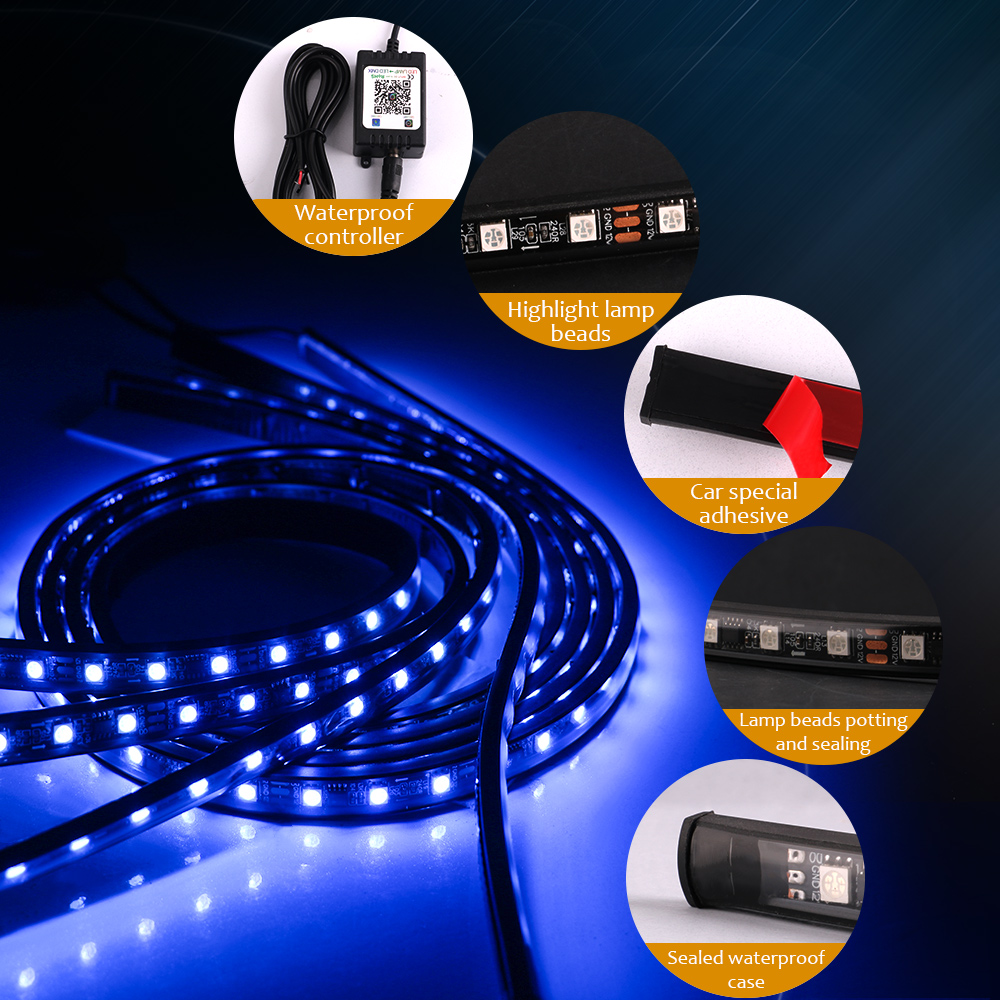 Neon LED RGB Car Underglow Bot - Rgb Underglow Strip 评论和价格