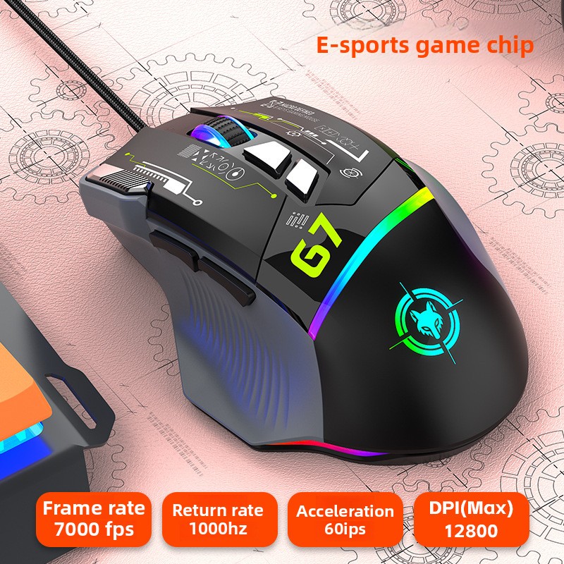 G6 Wired Gaming Mouse 128000DP - Gaming Keyboard 1 Hand 评论和价格