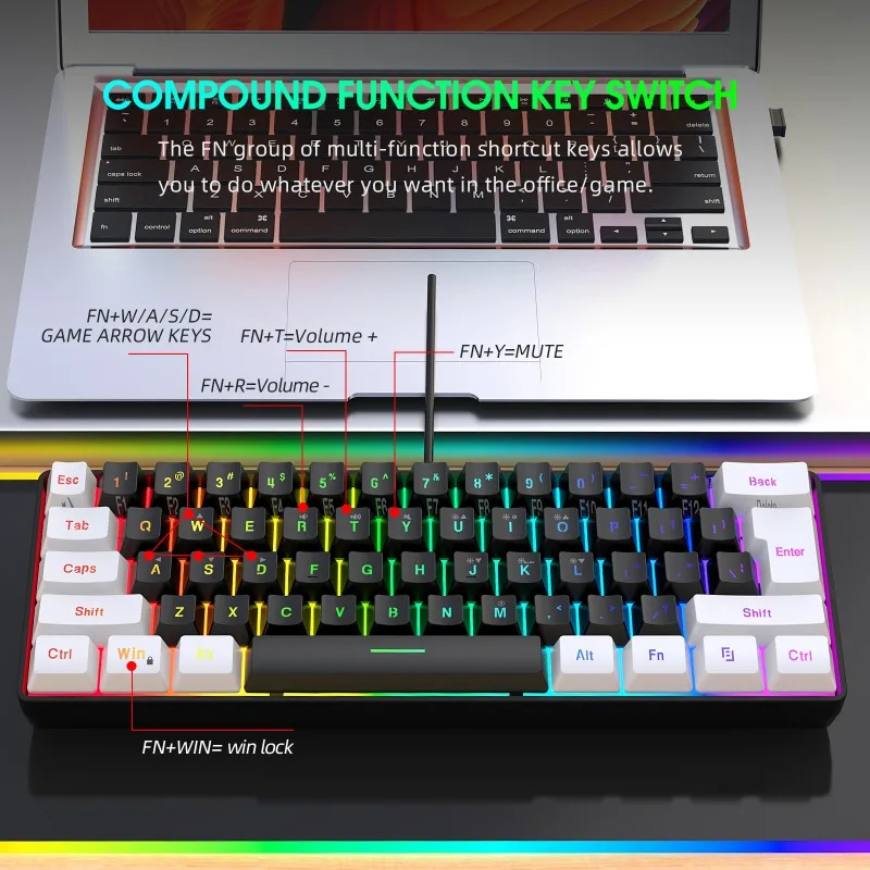 Keyboard and Mouse 60% Compute - Gaming Keyboard Mouse Combo 评论和价格
