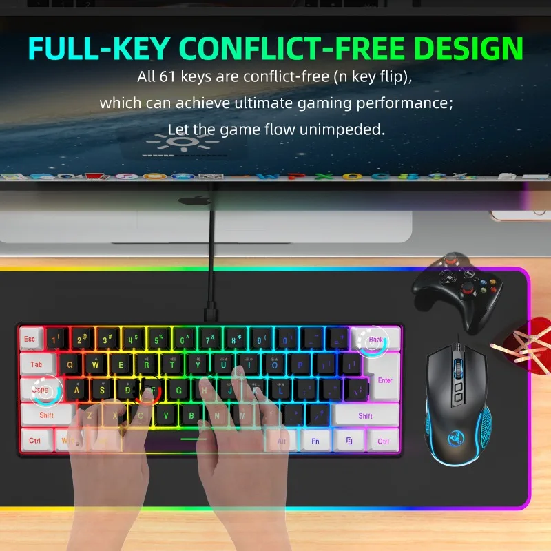 Keyboard and Mouse 60% Compute - Gaming Keyboard Mouse Combo 评论和价格