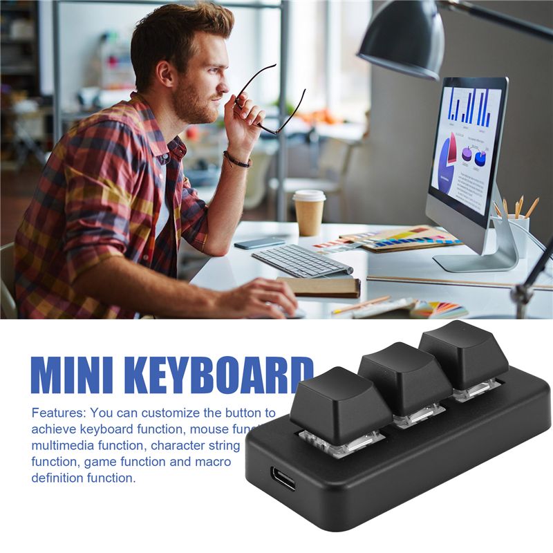MK321 Progammable Macro Mini K - Gaming Keyboard Mechanical 评论和价格