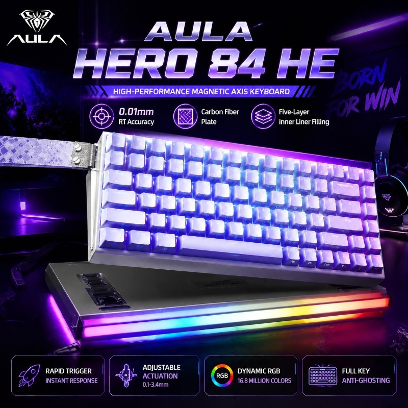 AULA HERO84 Magnetic Gaming Me - Gaming Keyboard Backlit 评论和价格