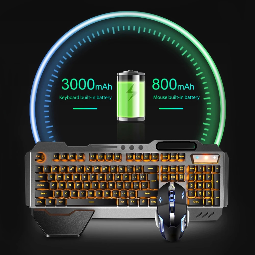 K680 Rechargeable 2.4G wireles - Gaming Keyboard Mouse Combo 评论和价格