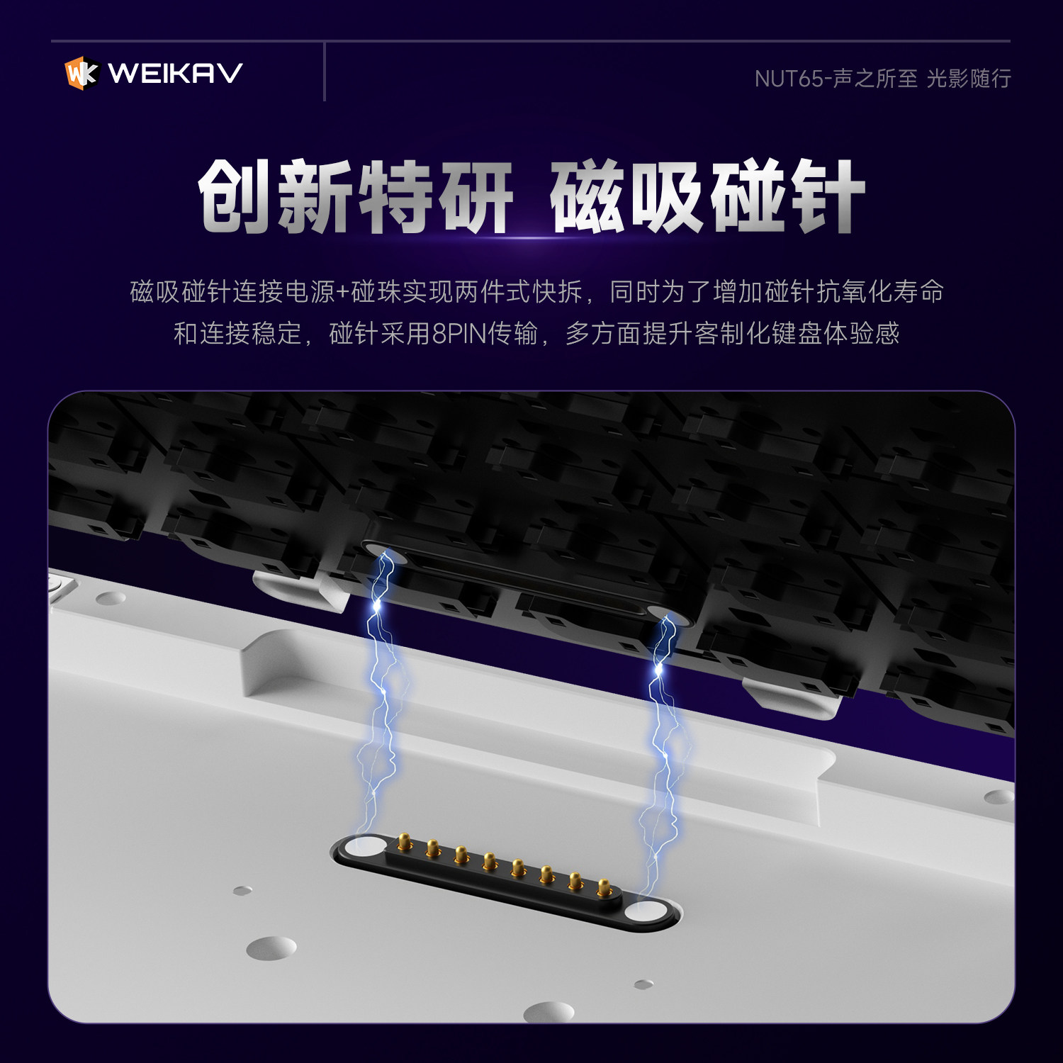 New Weikav Nut65 Aluminum Mech - Gaming Keyboard Mechanical 评论和价格