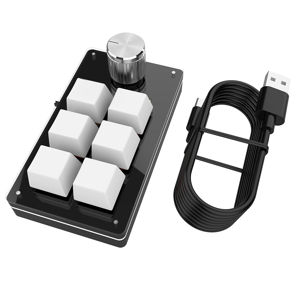 6 Key 1 Knob One Handed Mechan - Gaming Keyboard 1 Hand 评论和价格