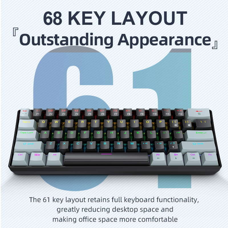 APAYADO K61 Mini Mechanical Ke - Keyboard Gaming Blue Switch 评论和价格