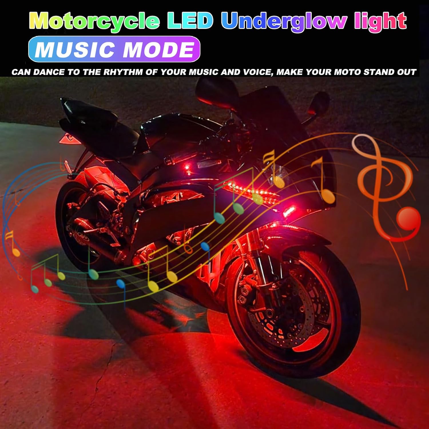 12in1 New Motorcycle Atmospher - Rgb Underglow Strip 评论和价格