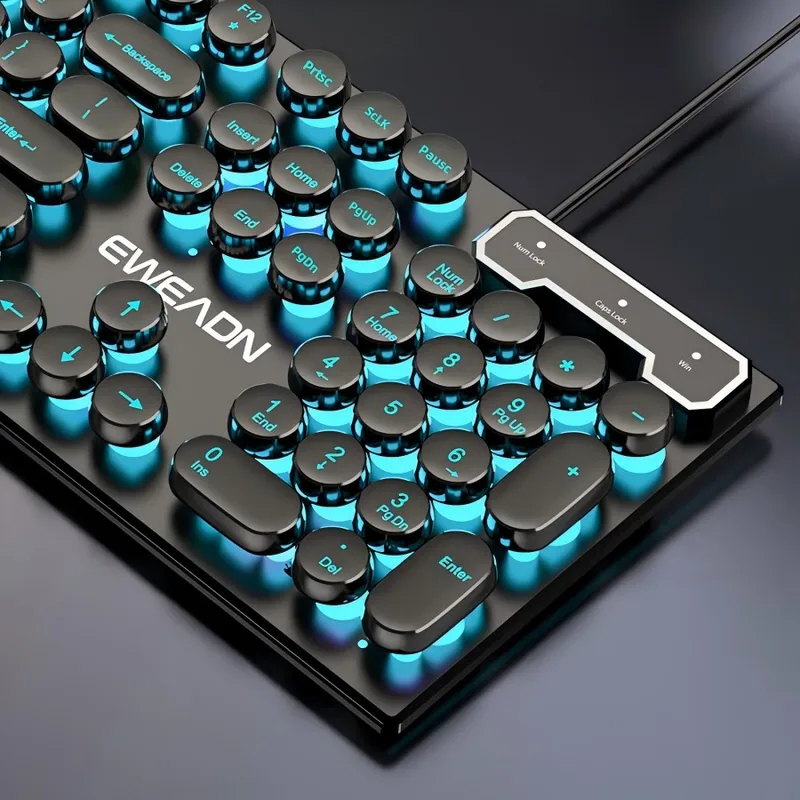 Retro Punk Mechanical Feel Key - Gaming Keyboard Backlit 评论和价格