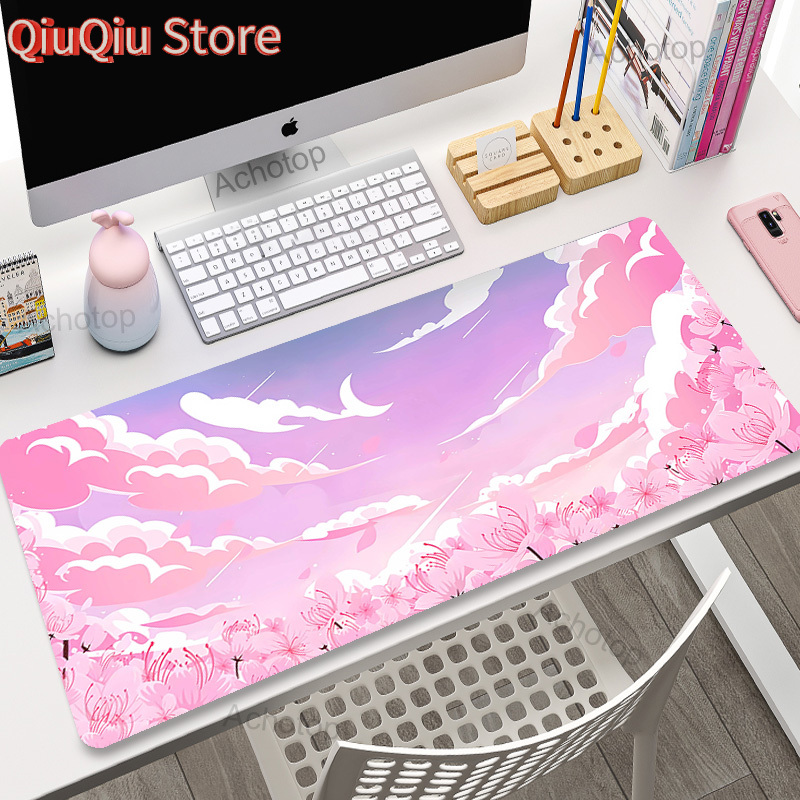 Pink Clouds Mouse Pad Gamer Mo - Keyboard Mouse Bundle Gaming 评论和价格