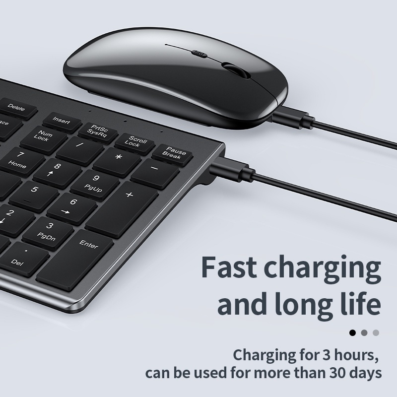 Jomaa Slim Rechargeable Blueto - Gaming Keyboard Extension 评论和价格