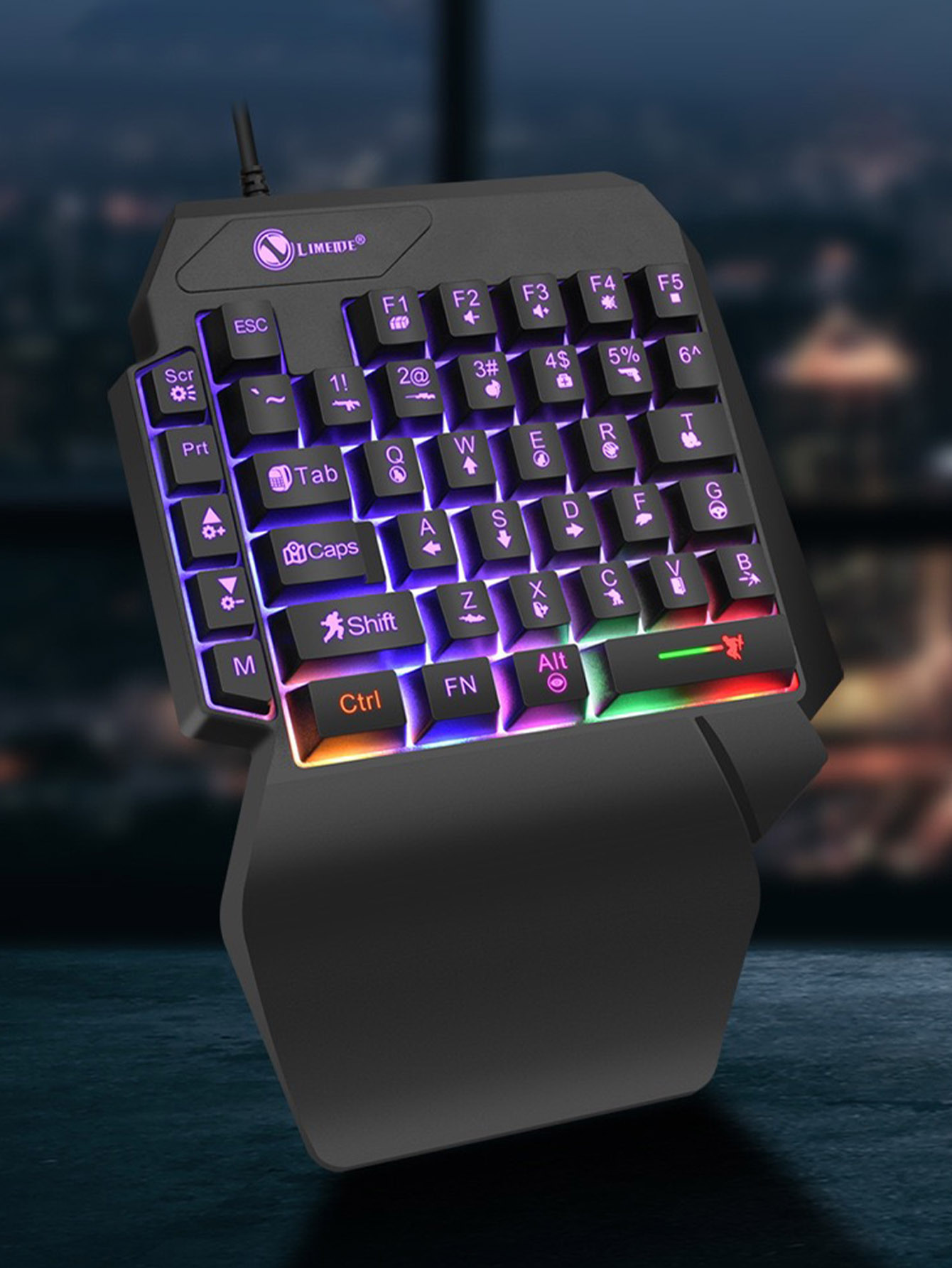 Mechanical One-Handed Light Ga - Gaming Keyboard 1 Hand 评论和价格
