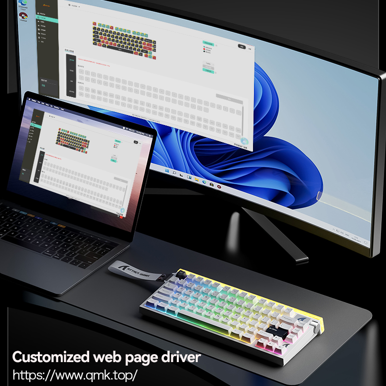 ATTACK SHARK, R85 HE, Mechanic - Gaming Keyboard Hot Swappable 评论和价格