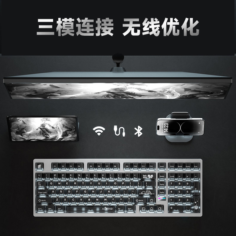 Weika Max102 Aluminum Case Wir - Gaming Keyboard Mechanical 评论和价格