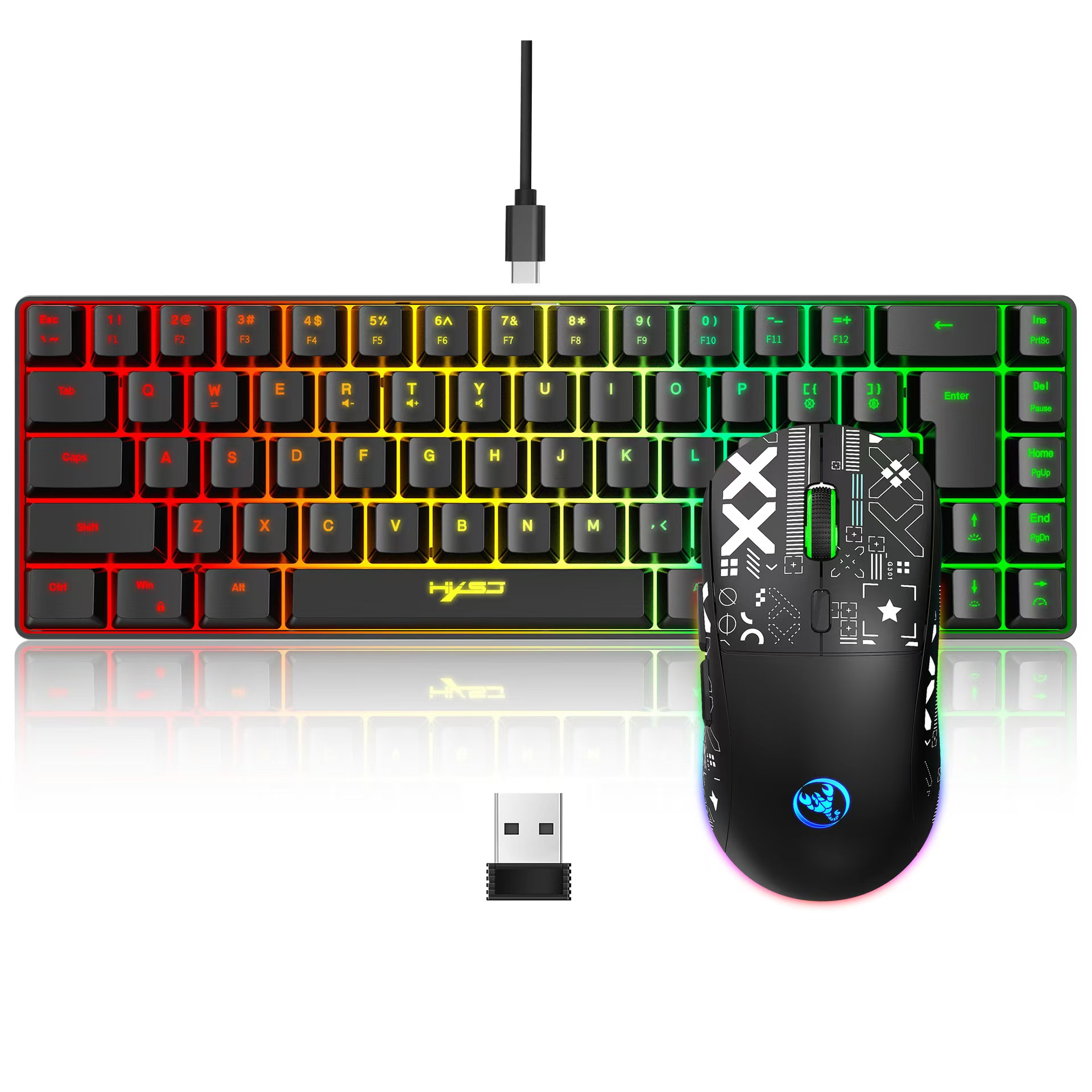 60% gaming Keyboard and mouse  - Keyboard Mouse Bundle Gaming 评论和价格
