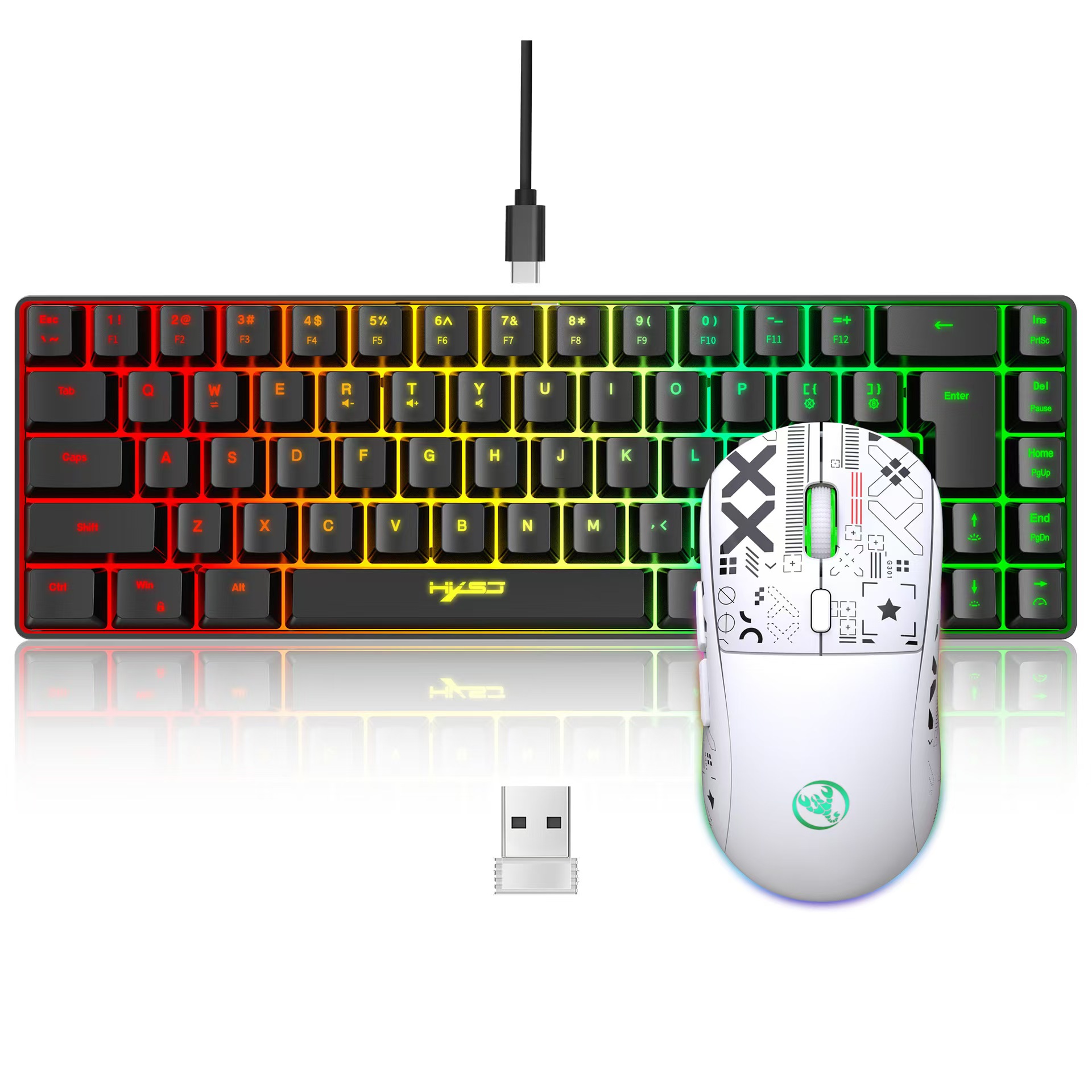 60% gaming Keyboard and mouse  - Keyboard Mouse Bundle Gaming 评论和价格