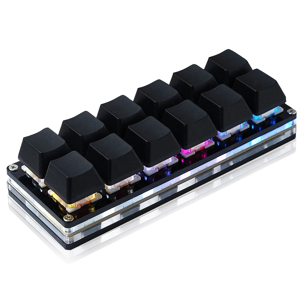 12 Keys Mini Game Mechanical G - Gaming Keyboard 1 Hand 评论和价格