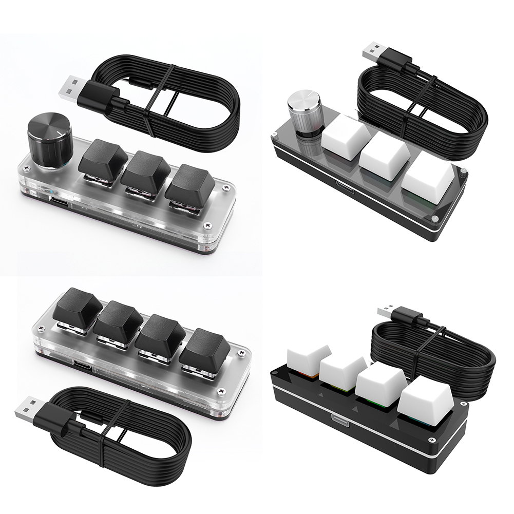 3 Key 1 Knob/4 Key One Handed  - Gaming Keyboard 1 Hand 评论和价格