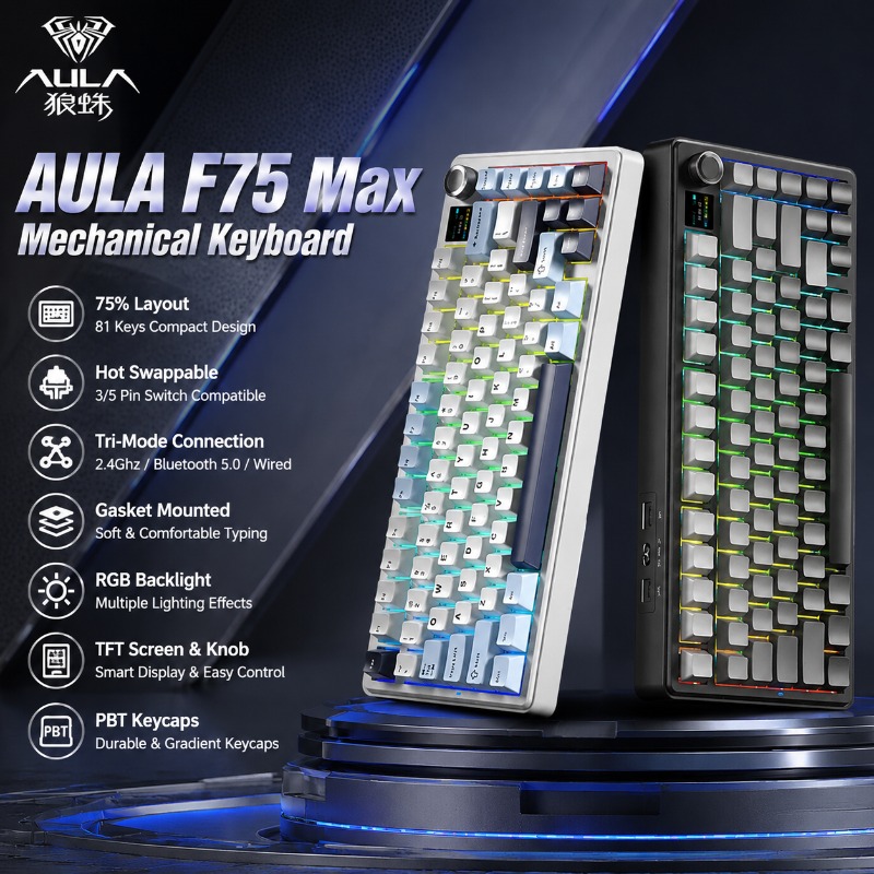 AULA F75 Max Mechanical Keyboa - Gaming Keyboard Nearby 评论和价格