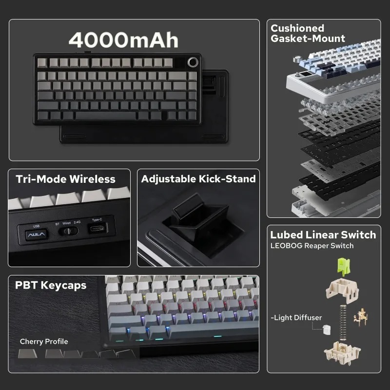 AULA F75 Max Mechanical Keyboa - Gaming Keyboard Nearby 评论和价格