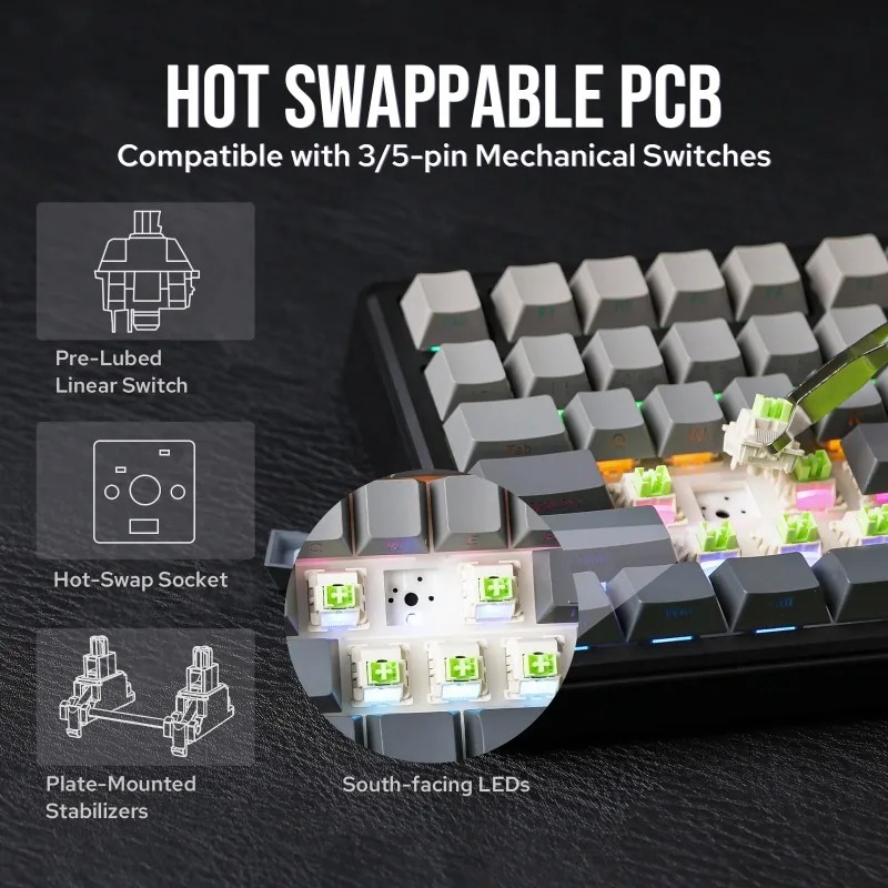 AULA F75 Max Mechanical Keyboa - Gaming Keyboard Nearby 评论和价格