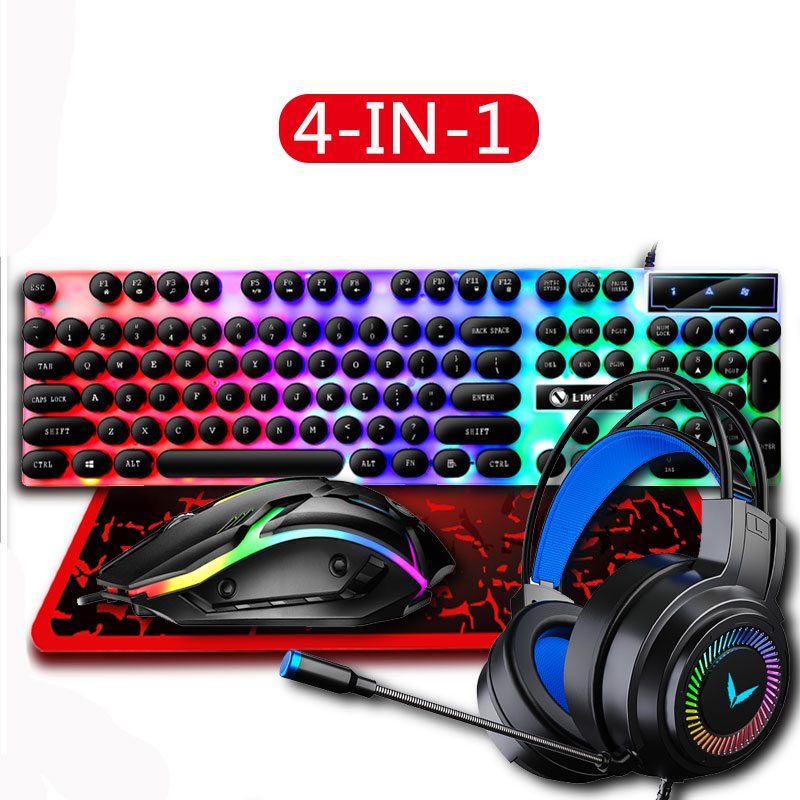 4 in 1 Gaming Keyboard and Mou - Gaming Keyboard Mouse And Headset Combo 评论和价格