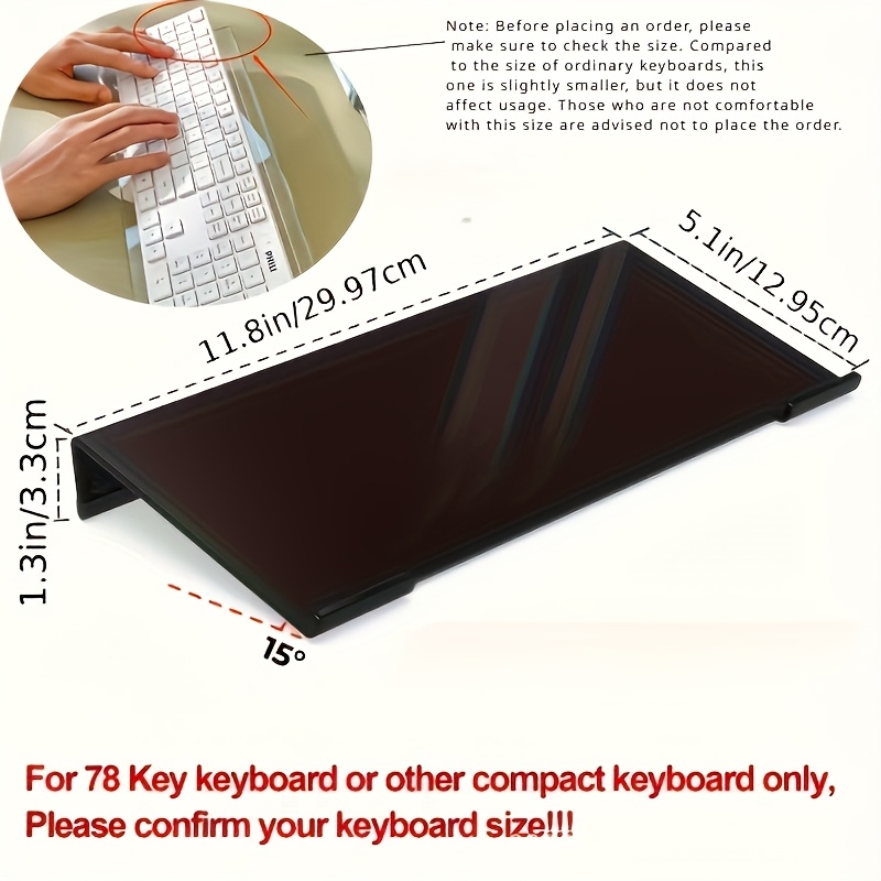 Acrylic keyboard stand, transp - Gaming Keyboard Brand 评论和价格