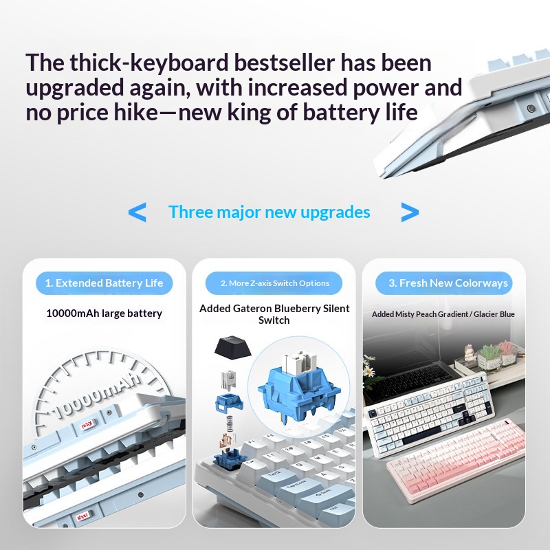 KZZI K98 V2 Mechanical Keyboar - Gaming Keyboard Hot Swappable 评论和价格