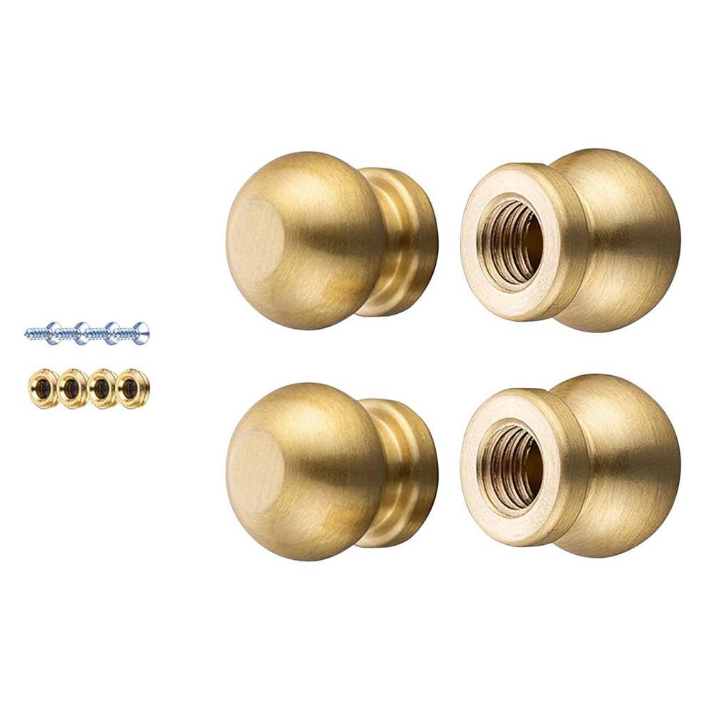 4Pcs Brass Cutting Board Feet  - Stabilizer Screw In 评论和价格