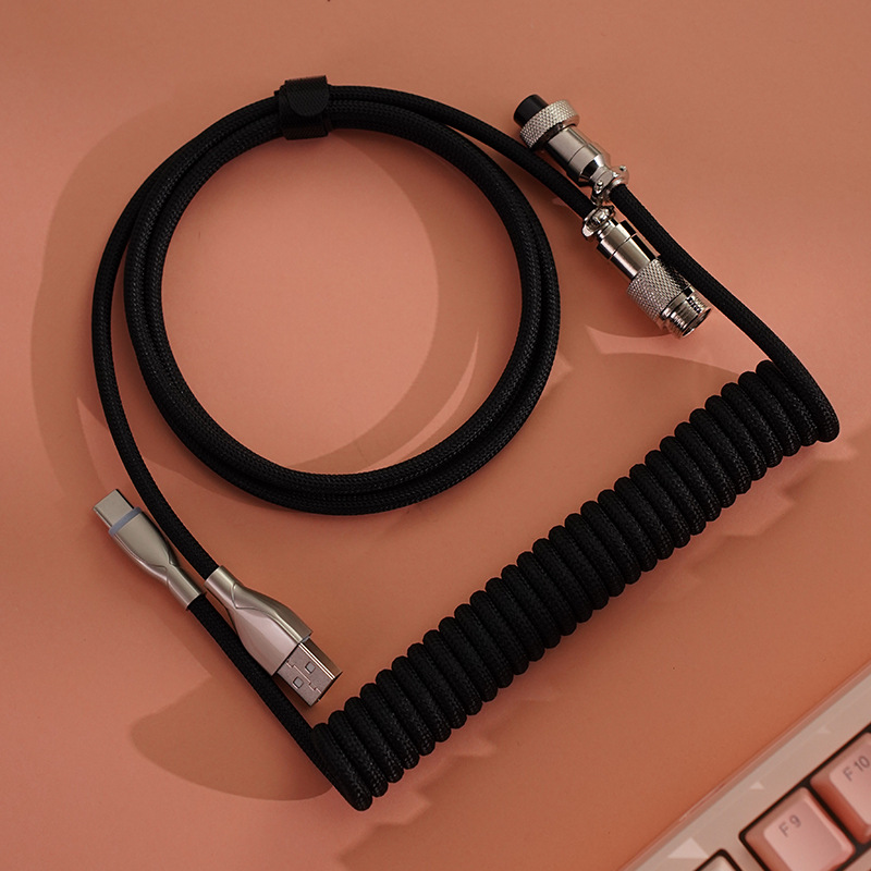 Type C USB Aviator Coiling Cab - Gaming Keyboard Extension 评论和价格