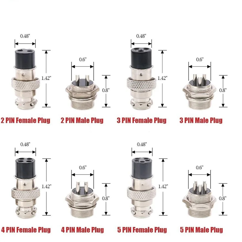 14pcs 7Value 2 3 4 5 6 8 Pin 1 - Aviator Connector Kit 评论和价格