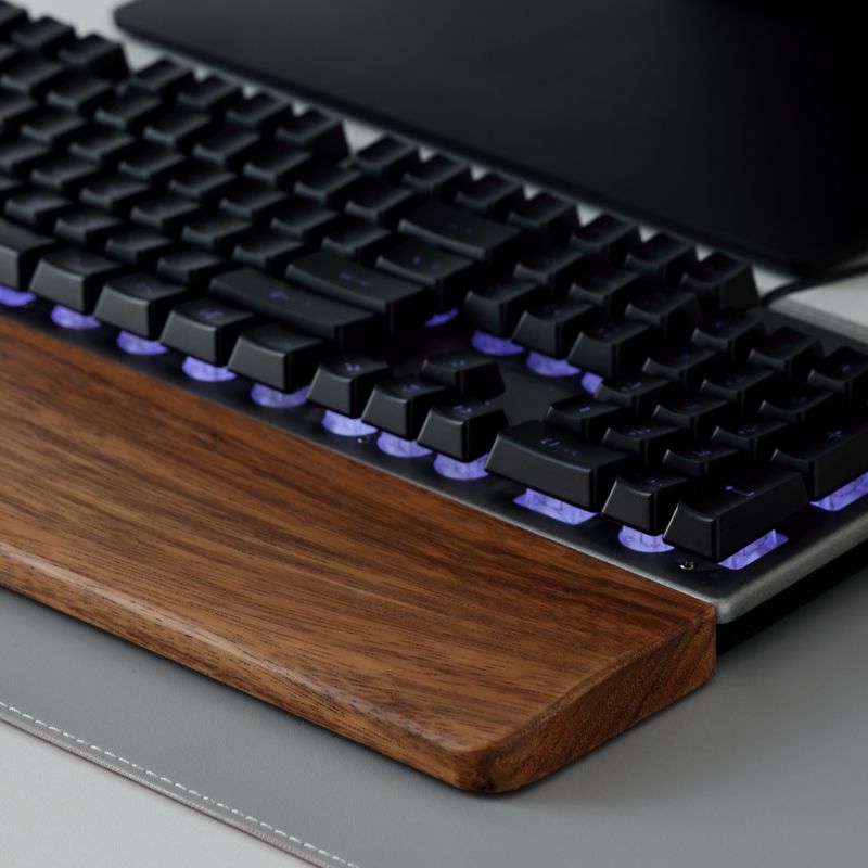 Solid Wood Keyboard Palm Rest  - Gaming Keyboard Mouse Combo 评论和价格