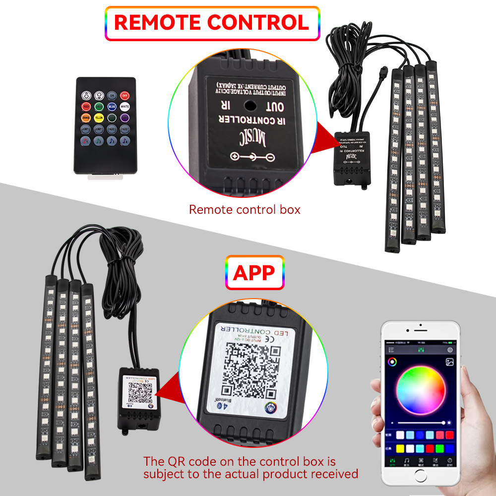 RGB Motorcycle LED Underglow A - Rgb Underglow Strip 评论和价格