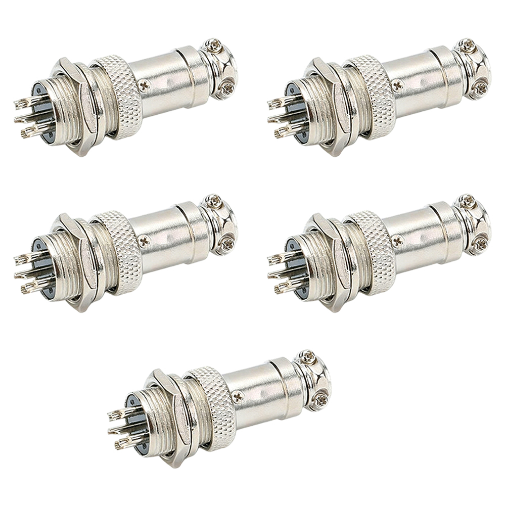 5Pcs GX16 2/3/4/5 Pin Aviation - Aviator Connector Kit 评论和价格