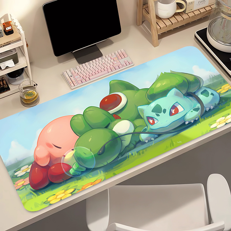 Anime Mouse Pad Pokemon Bulbas - Gaming Keyboard High Ground 评论和价格