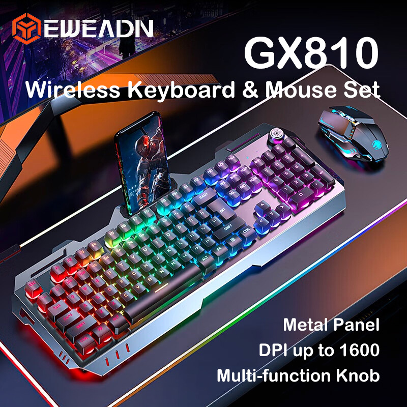 EWEADN GX810 Wireless Keyboard - Gaming Keyboard Mouse And Headset Combo 评论和价格