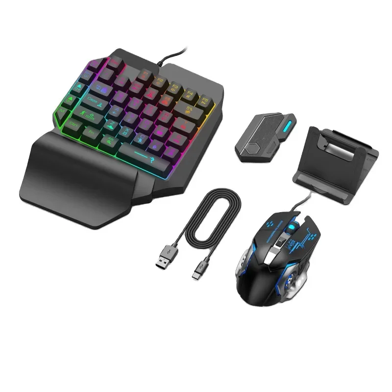 Gaming Keyboard and Mouse Set  - Gaming Keyboard 1 Hand 评论和价格