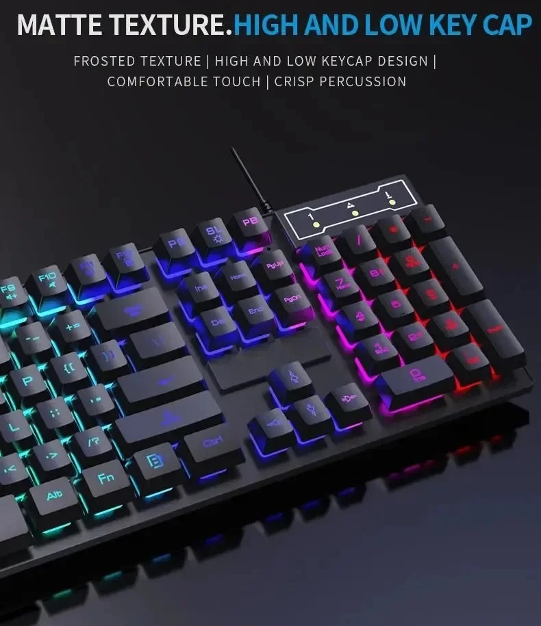 Kebidumei 104 key Backlit Mech - Keyboard Mouse Bundle Gaming 评论和价格