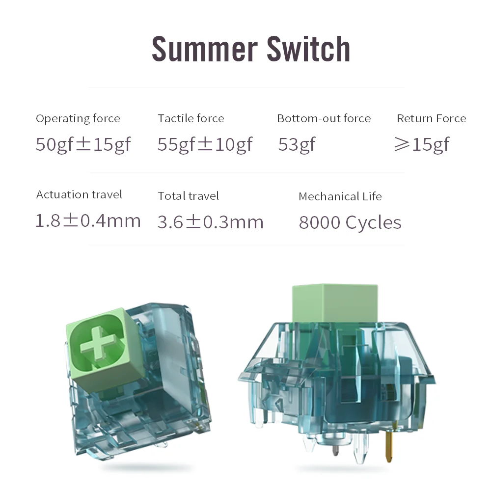 Kailh BOX Summer Switches Soun - Gaming Keyboard Hot Swappable 评论和价格