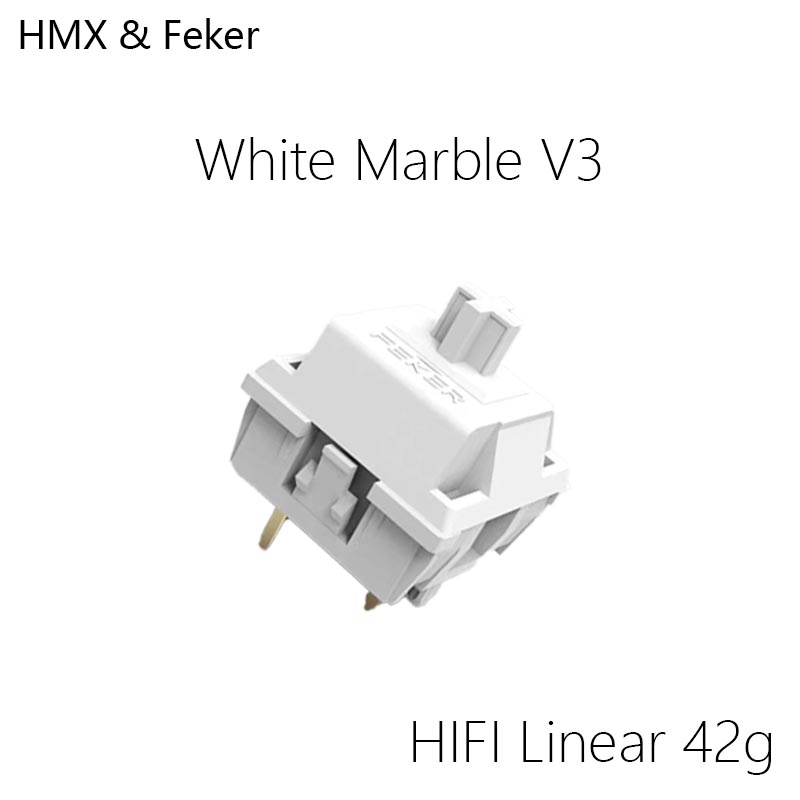 HMX Feker White Marble V3 Hot  - Gaming Keyboard Hot Swappable 评论和价格