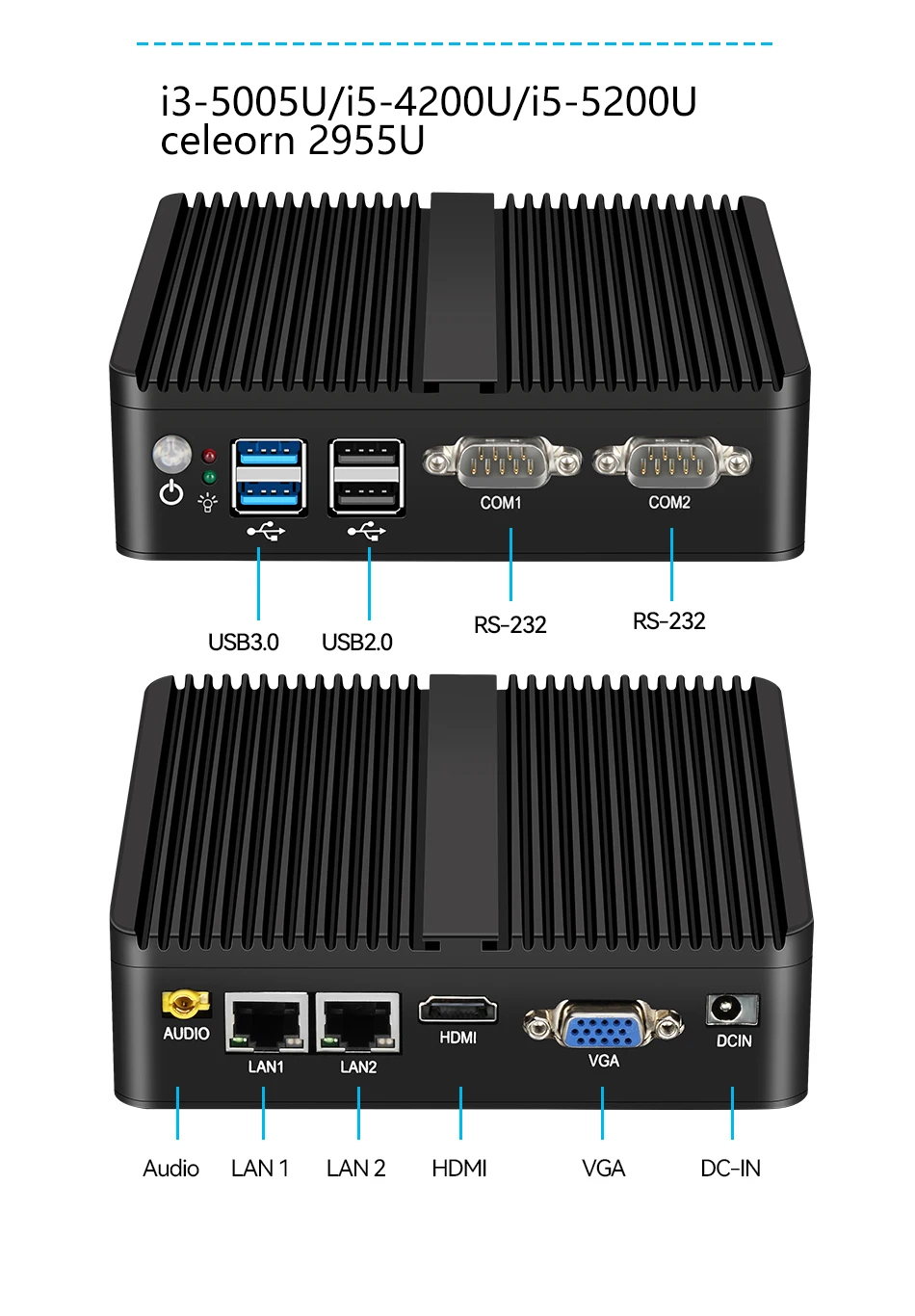 XCY Mini PC Intel Celeron J641 - Intel Cpu Core I5 评论和价格