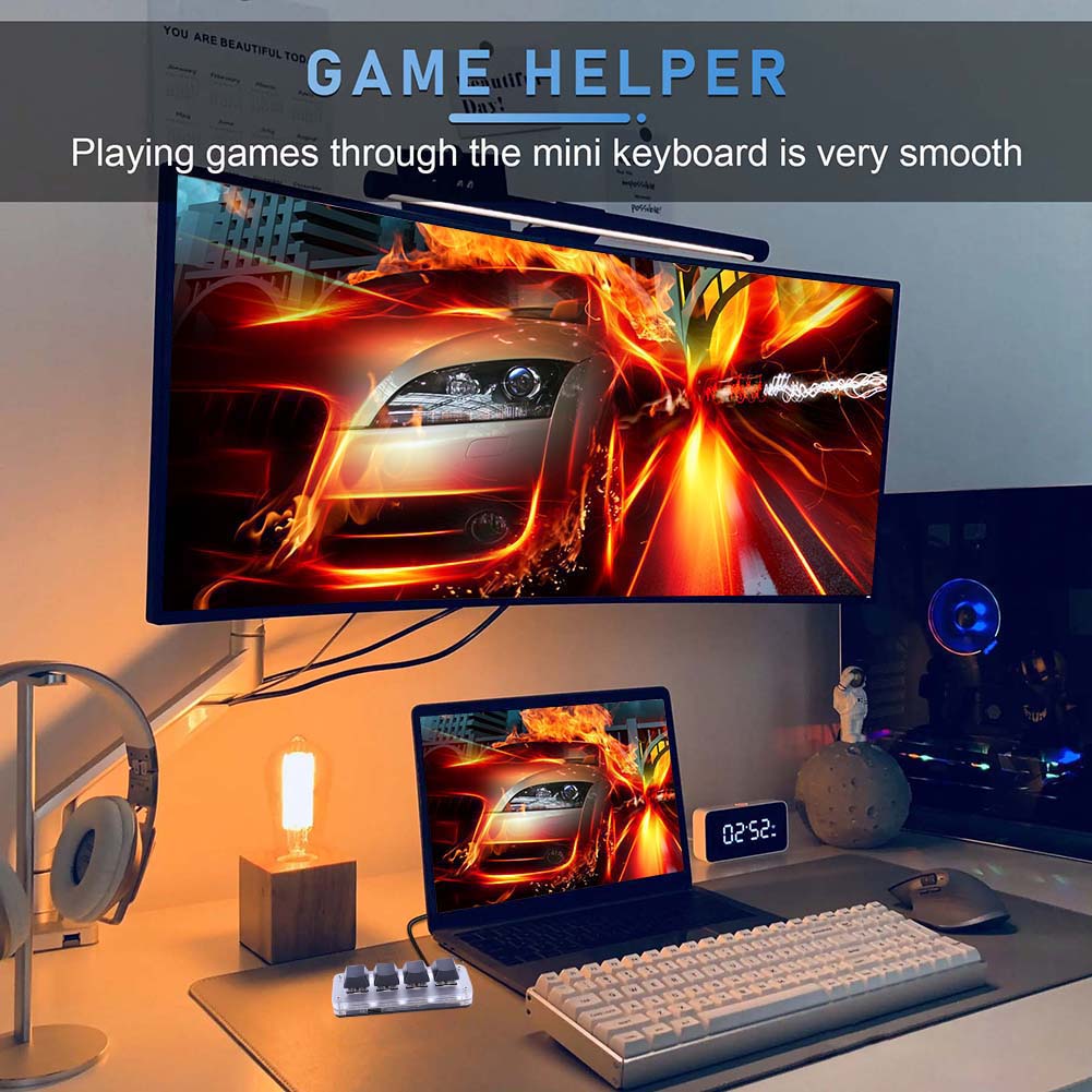 3 Key 1 Knob/4 Key Photoshop G - Gaming Keyboard 1 Hand 评论和价格