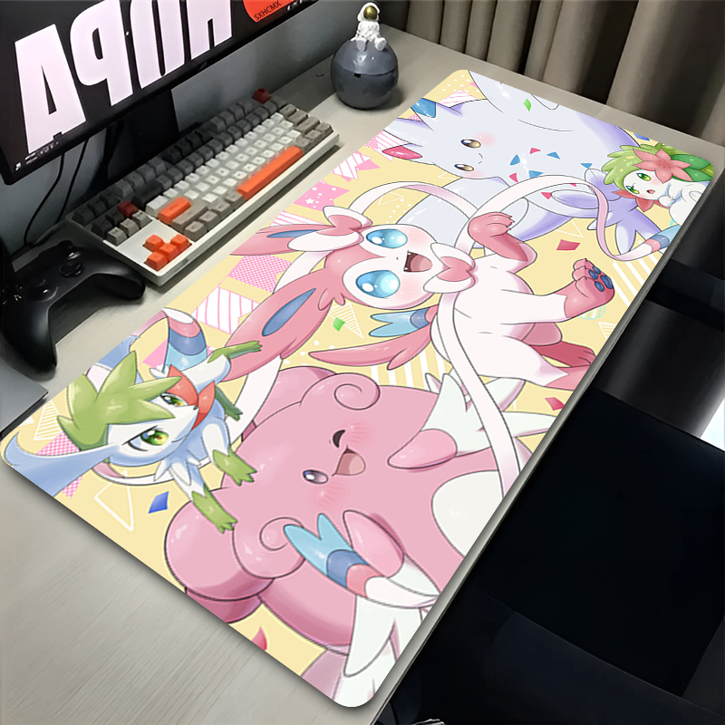 Large Pink Cute Mousepad XXL G - Gaming Keyboard High Ground 评论和价格