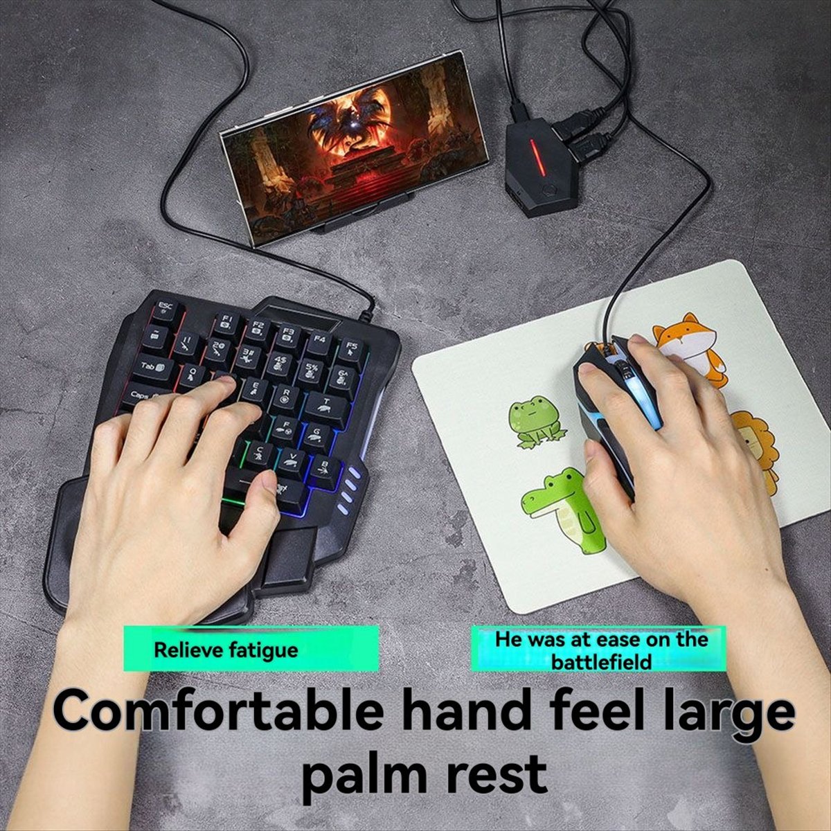 Goodprice 35Key Ergonomics RGB - Gaming Keyboard 1 Hand 评论和价格