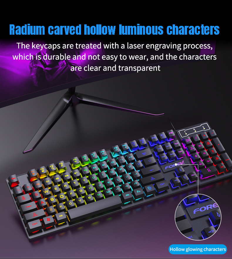 104 Key Backlit Mechanical Key - Keyboard Mouse Bundle Gaming 评论和价格