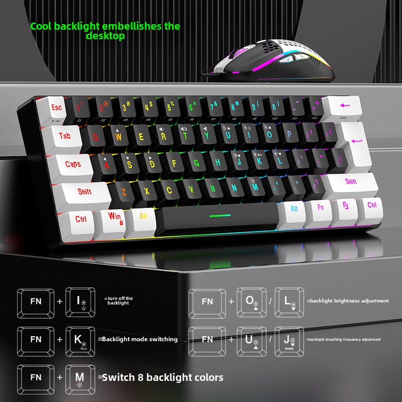 Keyboard and Mouse Sets 60% RG - Gaming Keyboard Mouse And Headset Combo 评论和价格