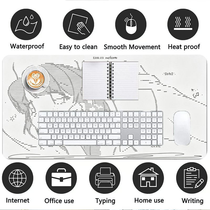 1Pcs Leather Mouse Pad Anime A - Gaming Keyboard Nearby 评论和价格